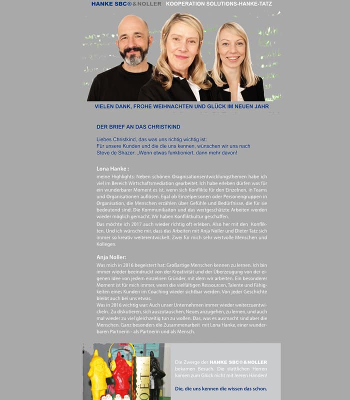 Weihnachten 2016 und unser Brief an das Christkind